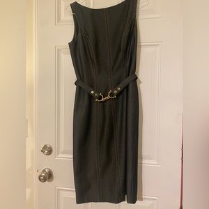 Women’s Charcoal dress with belt